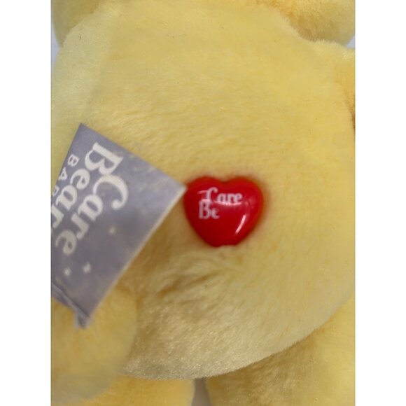 Vintage 2004 Care Bears Baby Plush Toy 9" Sunshine Yellow Smiling Sun Design Hea - Picture 5 of 8